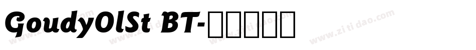 GoudyOlSt BT字体转换
